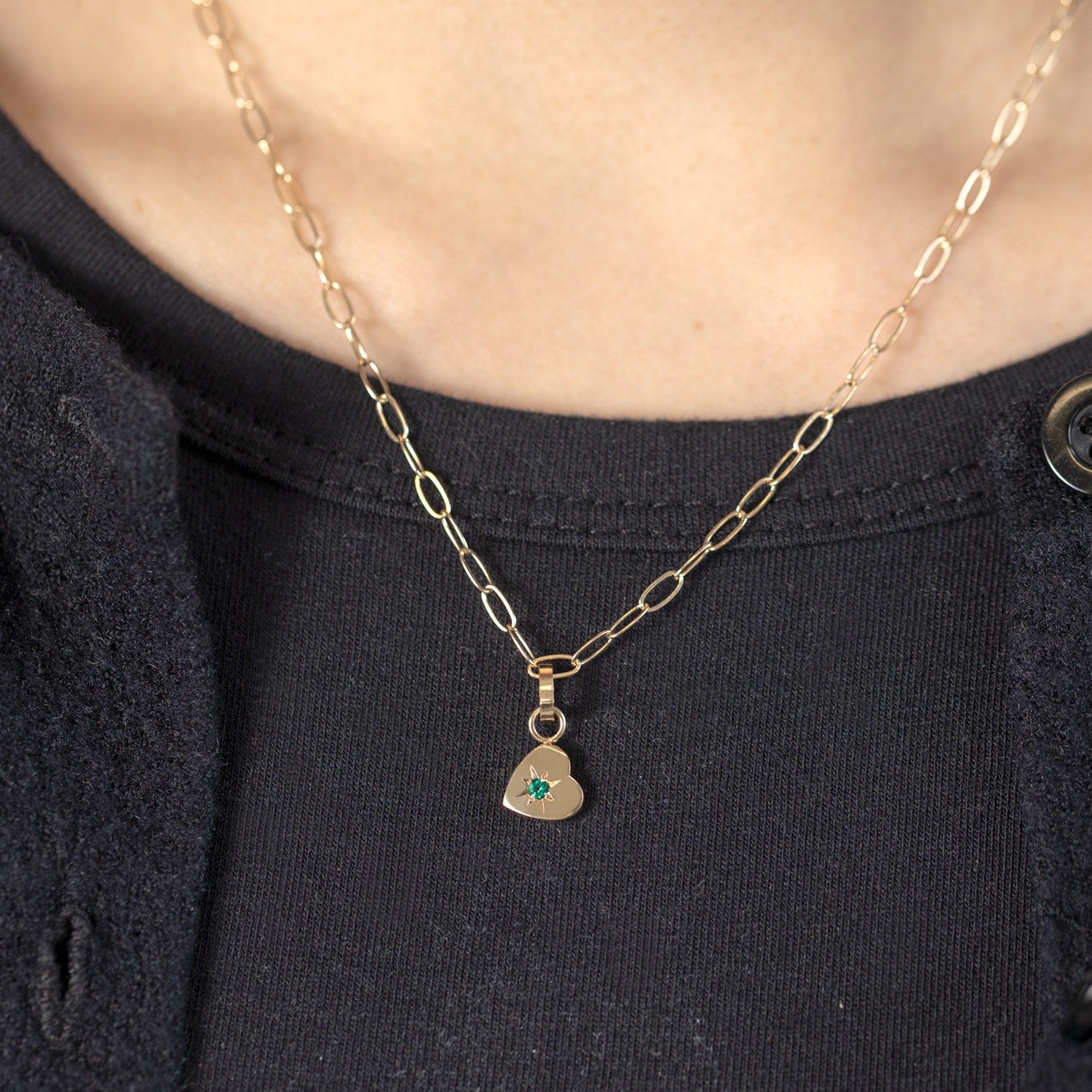 buy:the-heart-charm-10k-yellow-gold,the-drawn-cable-chain-charm-necklace-10k-yellow-gold