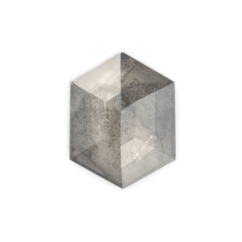 Alexis Russell Loose Stones - Engagement Salt and Pepper Diamonds - Hexagon