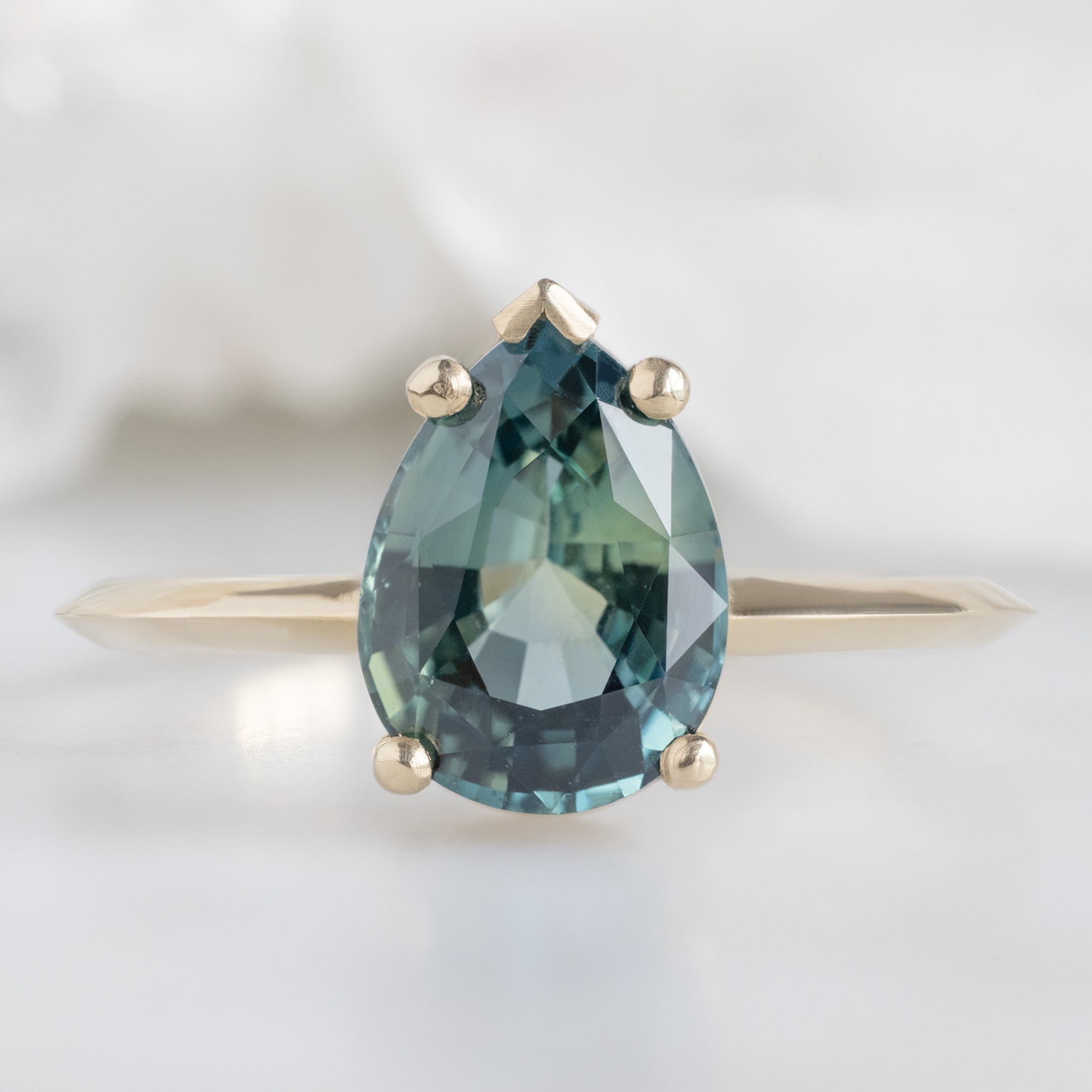 The Sage Ring | Build Your Own Pear Sapphire Engagement Ring