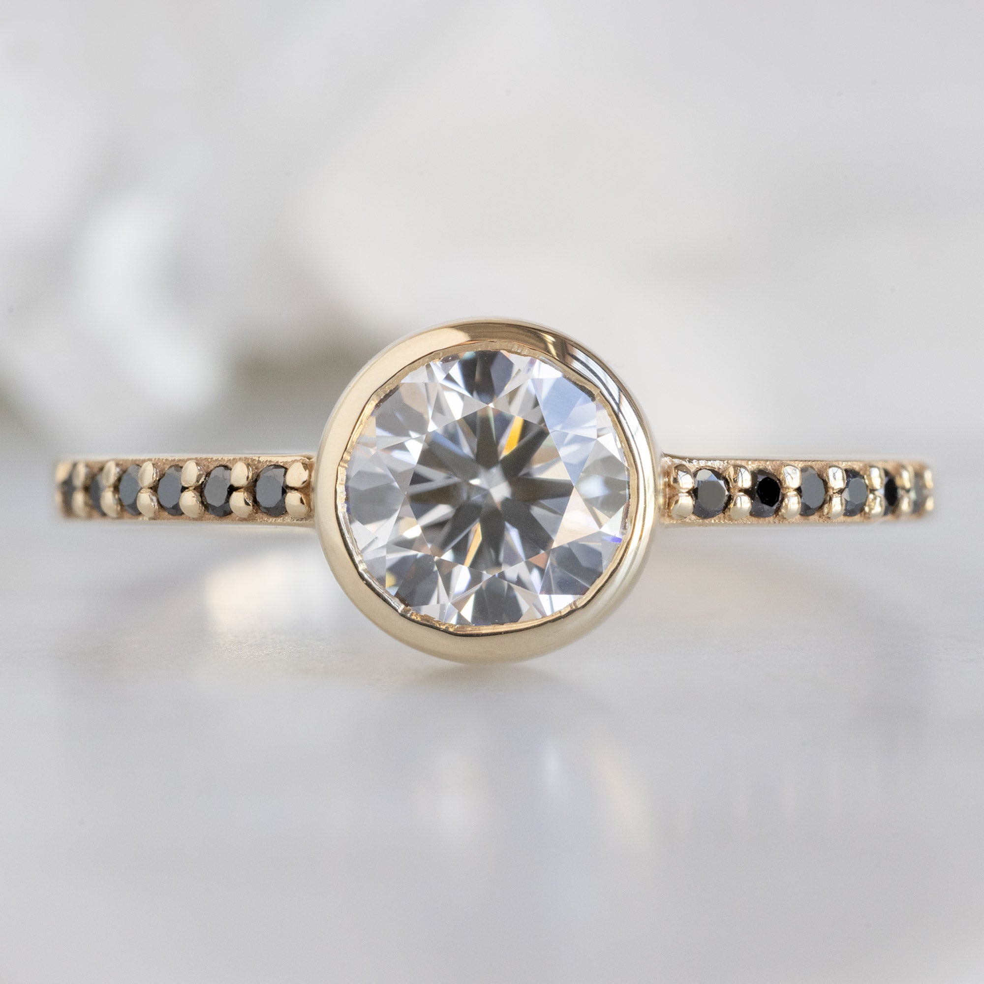 Alexis Russell  Engagement Rings The Willow Ring | Build Your Own Round White Diamond Engagement Ring