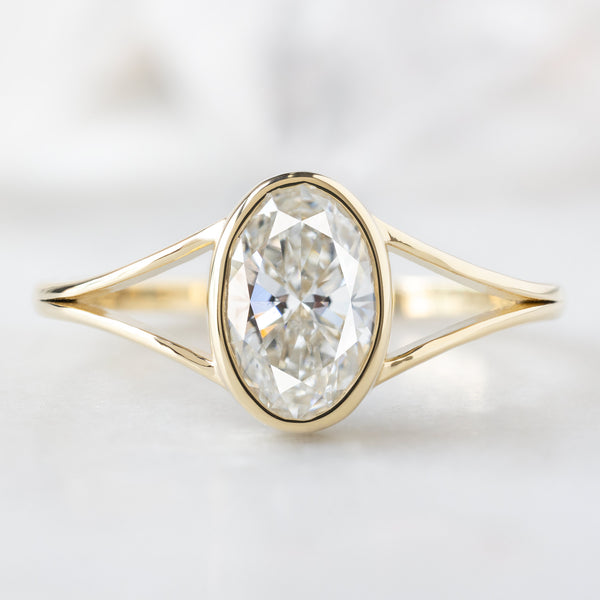 Alexis Russell  Engagement Rings The Magnolia Ring | Build Your Own Oval White Diamond Engagement Ring