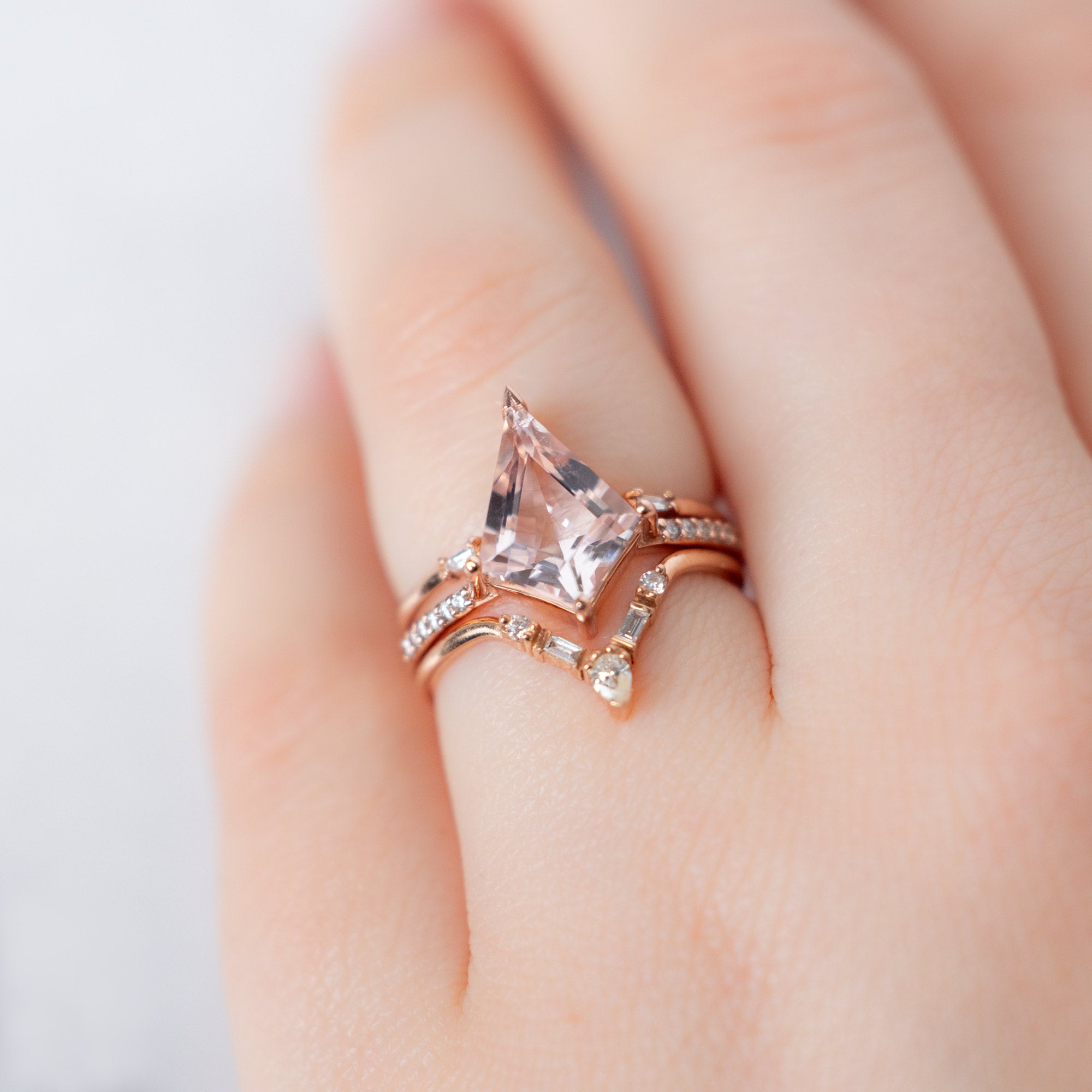 buy:open-cuff-baguette-white-diamond-stacking-band-14k-or-18k-yellow-gold,the-willow-ring-2-31ct-kite-morganite-in-14k-rose-gold,white-diamond-tiara-stacking-band-14k-or-18k-yellow-gold