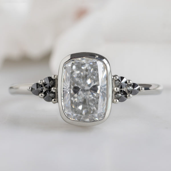 Alexis Russell  Engagement Rings The Ivy Ring | 1.58ct Lab Grown Cushion Cut White Diamond in 14K White Gold