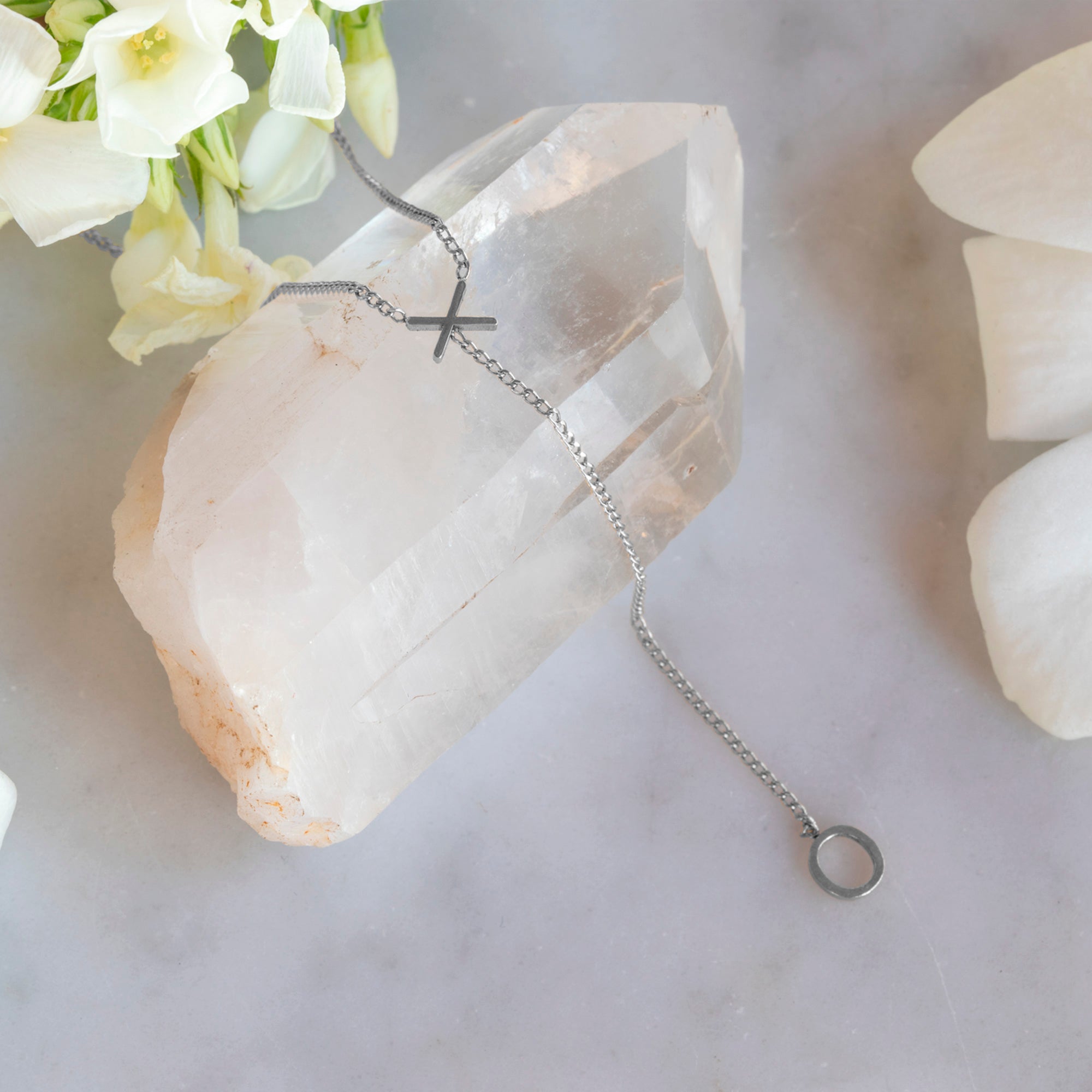 The XO' Lariat Necklace | Yellow, Rose or Sterling Silver