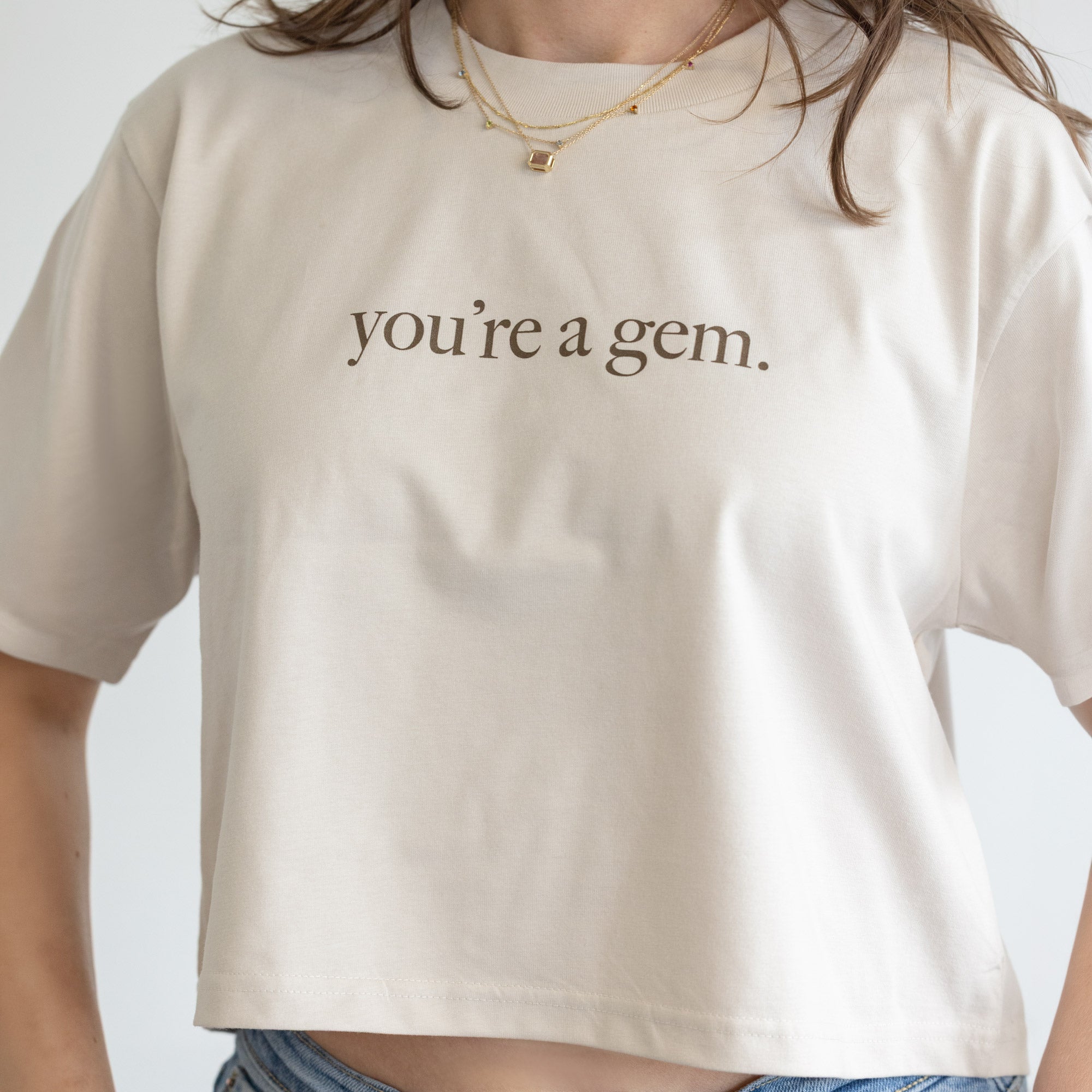Alexis Russell Tops You're a Gem Crop Top